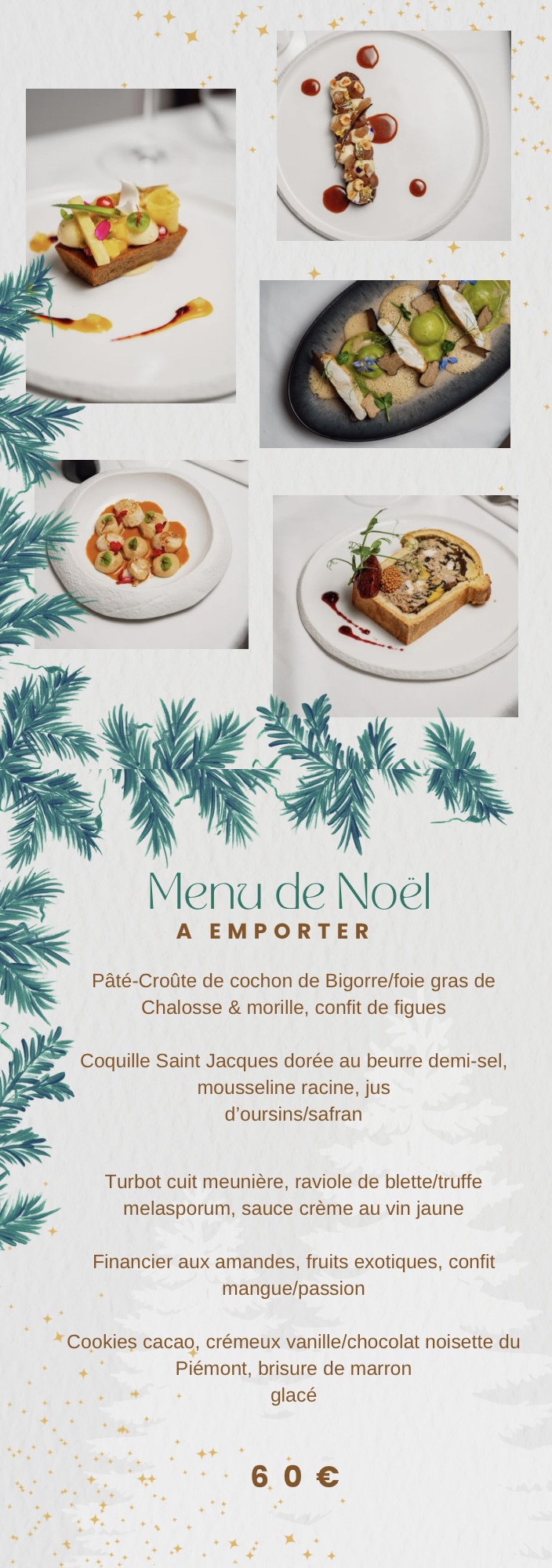 Menu de noel - Le Lauracée - restaurant Marseille